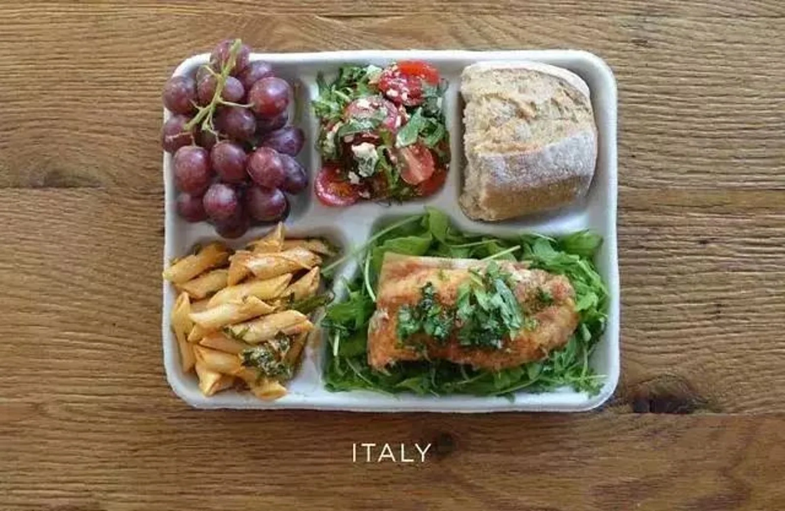 世界各国学校食堂餐,中国亮了,加拿大哭晕在厕所…