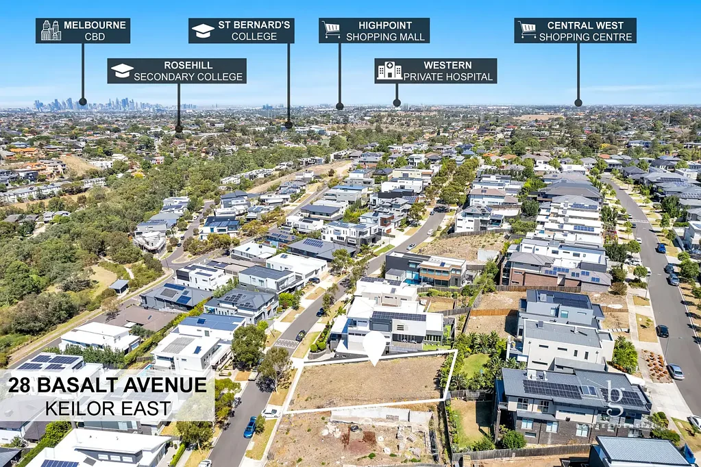 Keilor East SELLING NOW DON'T MISS OUT!! Prime Vacant Land at 28 Basalt Avenue, Keilor East VIC 3033