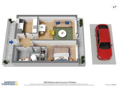 39/18 Edenvale Crescent, Mt Eden, Auckland City, Auckland, 1房, 1浴, 公寓