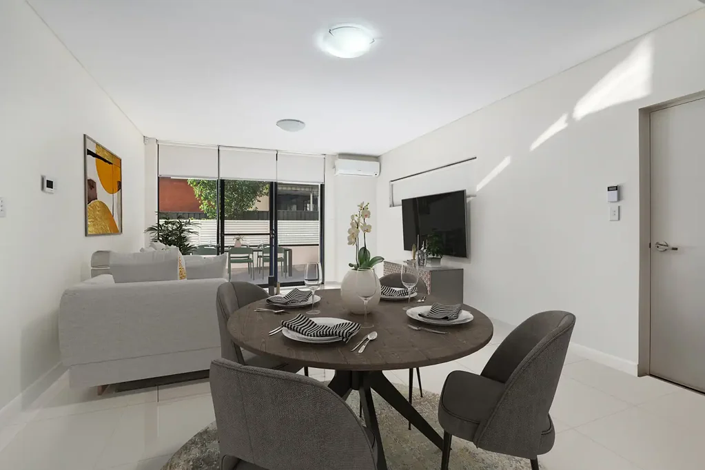 Spacious east-facing courtyard, perfect for outdoor gatherings