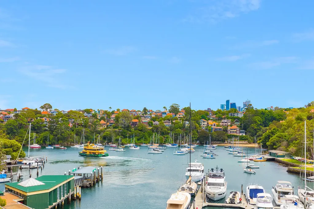 Spectacular three bedroom residence with stunning Mosman Bay views.