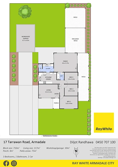 17 Tarrawan Road, Armadale, WA 6112, 3房, 1浴, House