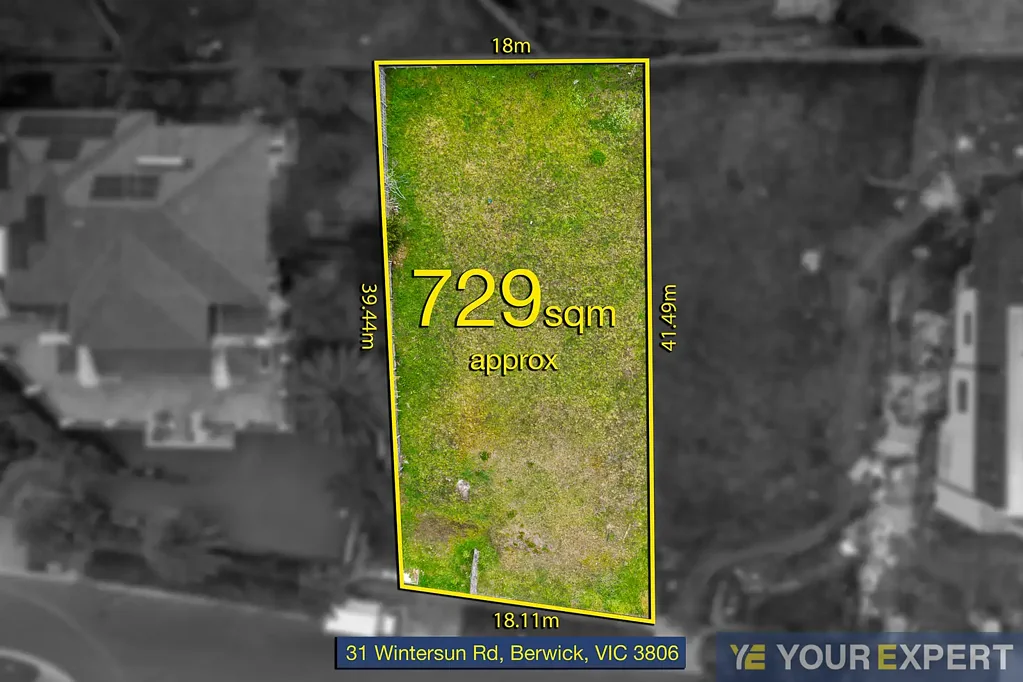 Berwick 729 SQM Titled Land, Berwick North, No Easements!!