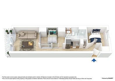 1004/53 Batman Street, West Melbourne, VIC 3003, 2房, 1浴, Apartment