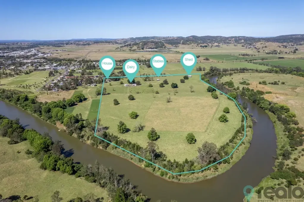 South Lismore  🌾 Exceptional 49-Acre Riverfront Farm for Sale in Lismore, Northern NSW 🌾
