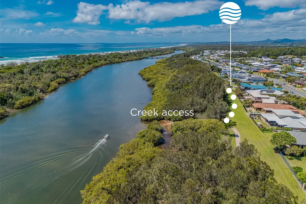 Pottsville 4Zimmer Creekside Sanctuary with Beachside Lifestyle