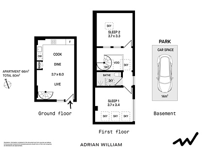 49/43-57 Mallett Street, Camperdown, Inner West, 2 phòng ngủ, 1 phòng tắm, Apartment