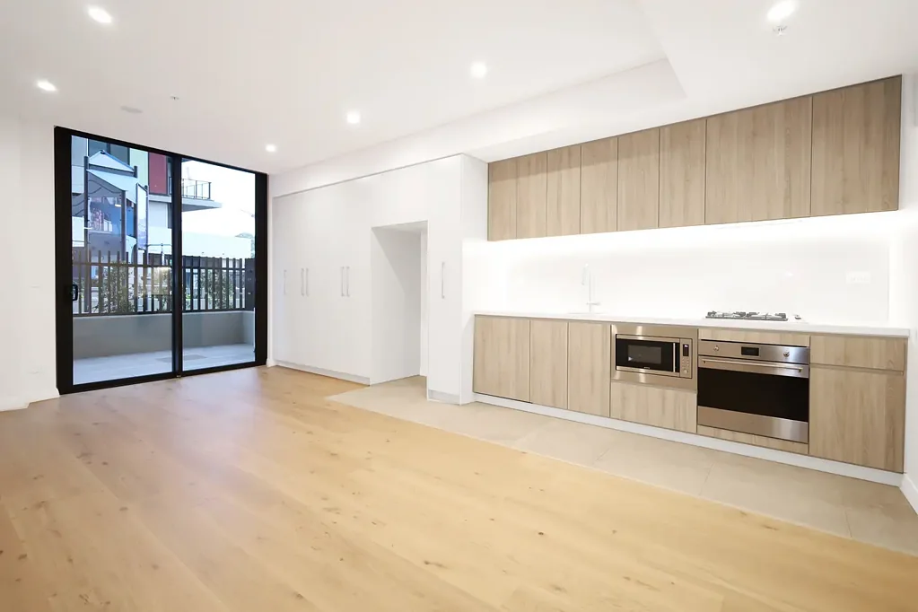 LARGEST internal one-bedroom in the building. PET-friendly with open courtyard.