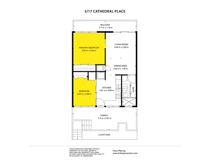 5/17 Cathedral Place, Parnell, Auckland City, Auckland, 2房, 1浴, 排房