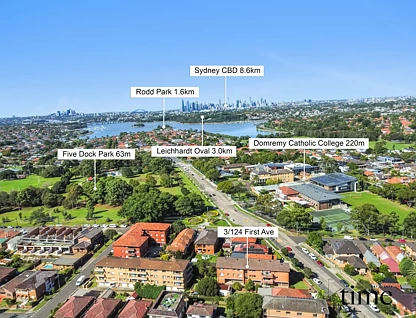 3/124 First Avenue, Five Dock, Inner West, 2 rūma, 1 rūma horoi, Apartment