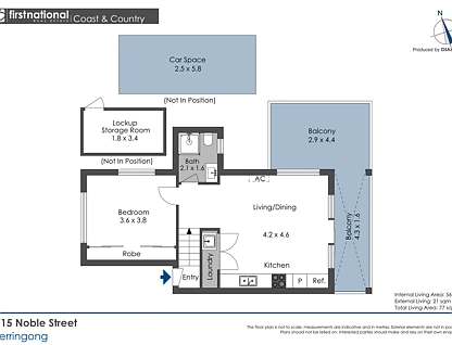 5/15 Noble Street, Gerringong, South Coast, 1 chambres, 1 salles de bain, Apartment