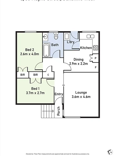 2/83 MAYNE STREET, Sunshine West, VIC 3020, 2 Bedrooms, 1 Bathrooms, Unit