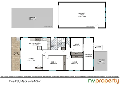 1 Wall Street, Macksville, NSW 2447, 3房, 1浴, House