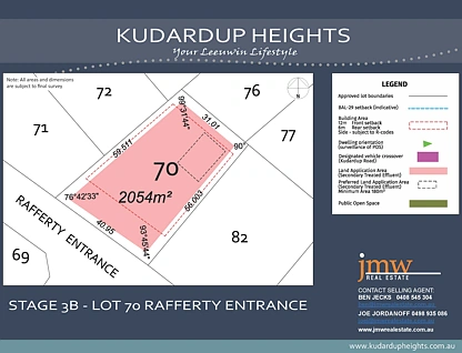 LOT 70 Kudardup Heights, Kudardup, Bunbury, 0 غرف, 0 حمامات, Section