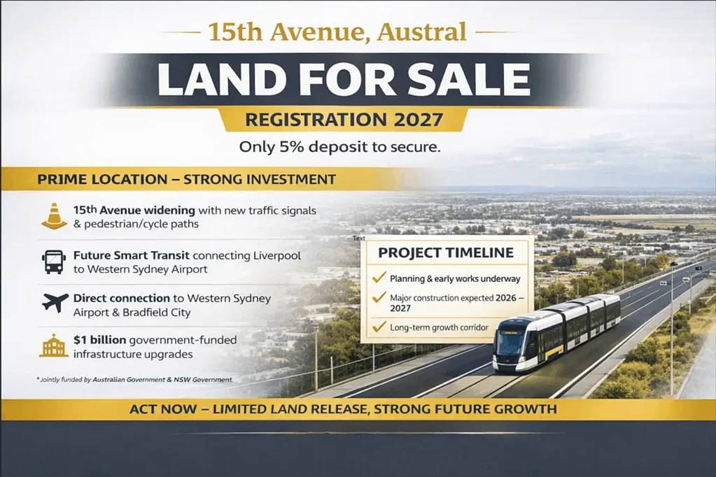 Austral 4房 宽352.3㎡优地 近学校&高速 增值潜力无限 Year 2027 Registration - Off the Plan Land - Available Now