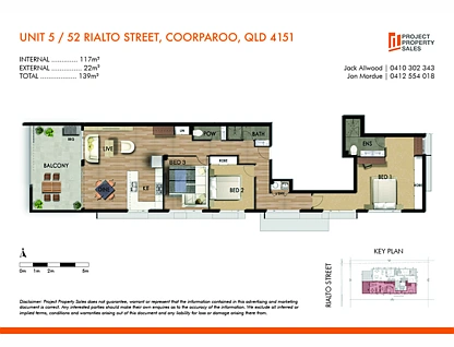 5/52 Rialto Street, Coorparoo, Brisbane - Eastern Region, 3 chambres, 2 salles de bain, Apartment