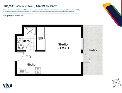 101/141 Waverley Road, Malvern East, Inner East Melbourne, 1房, 1浴, Apartment