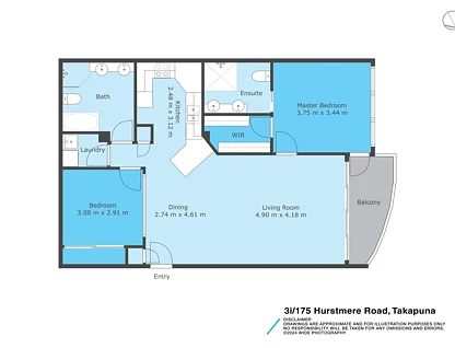 Apt 3I/175 Hurstmere Road, Takapuna, North Shore City, 2 ਕਮਰੇ, 2 ਬਾਥਰੂਮ, Apartment