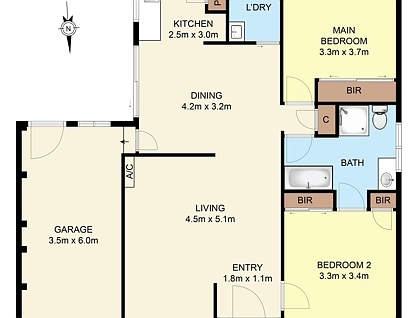 1/33 Cameron Street, Airport West, North Melbourne, 2 ਕਮਰੇ, 1 ਬਾਥਰੂਮ, House