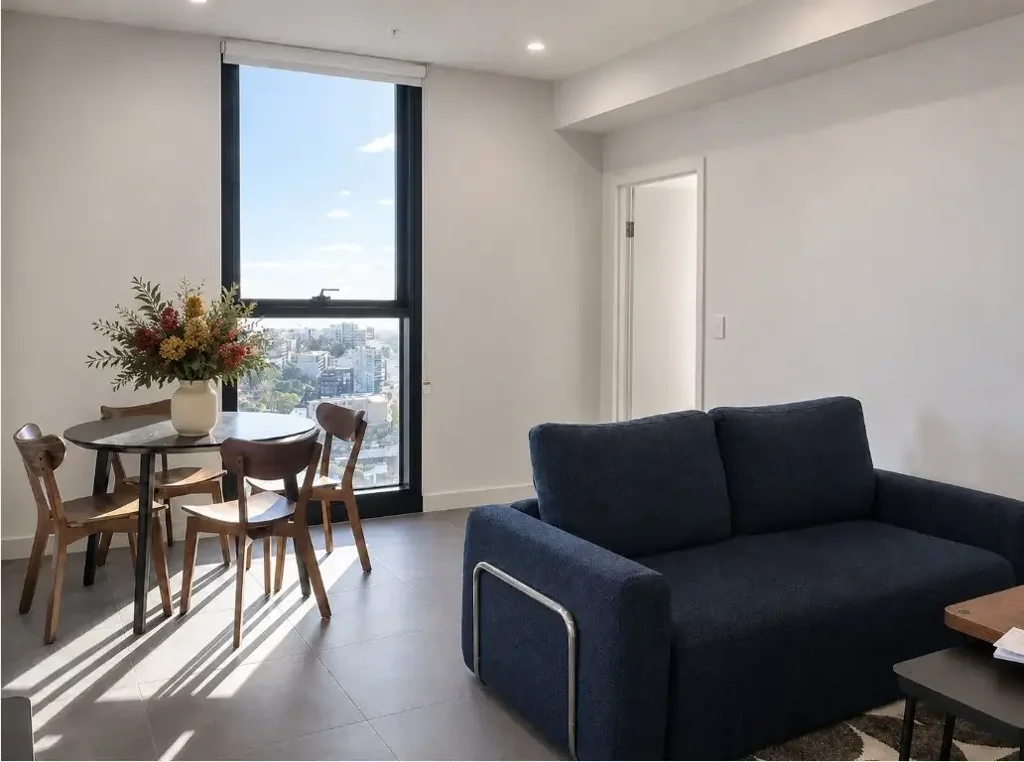 Furnished One Bedroom + Study (with Window & Door)