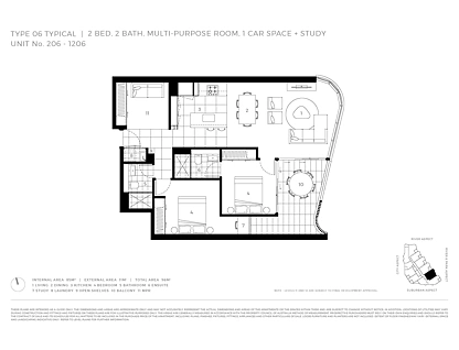 606/232 Wellington Road, Kangaroo Point, Brisbane - Eastern Region, 2 rūma, 2 rūma horoi, Apartment
