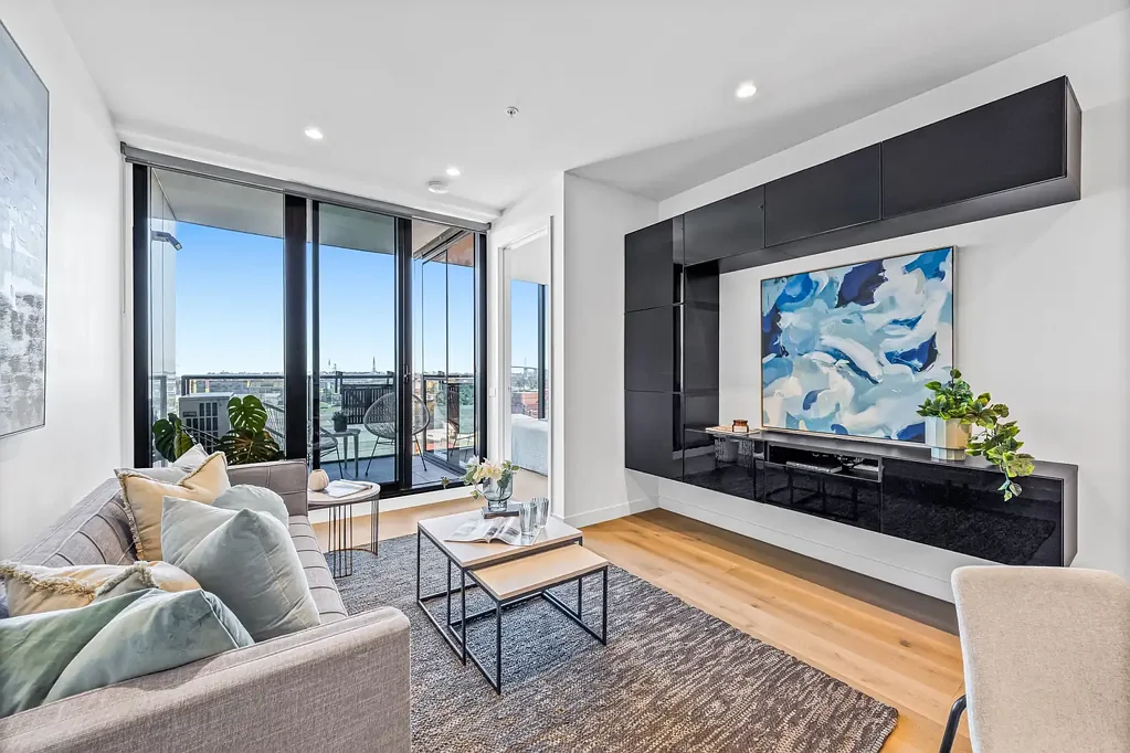 Port Melbourne 2ਬੈੱਡਰੂਮ Luxurious 2-Bedroom Apartment with Water Views & Resort-Style Living