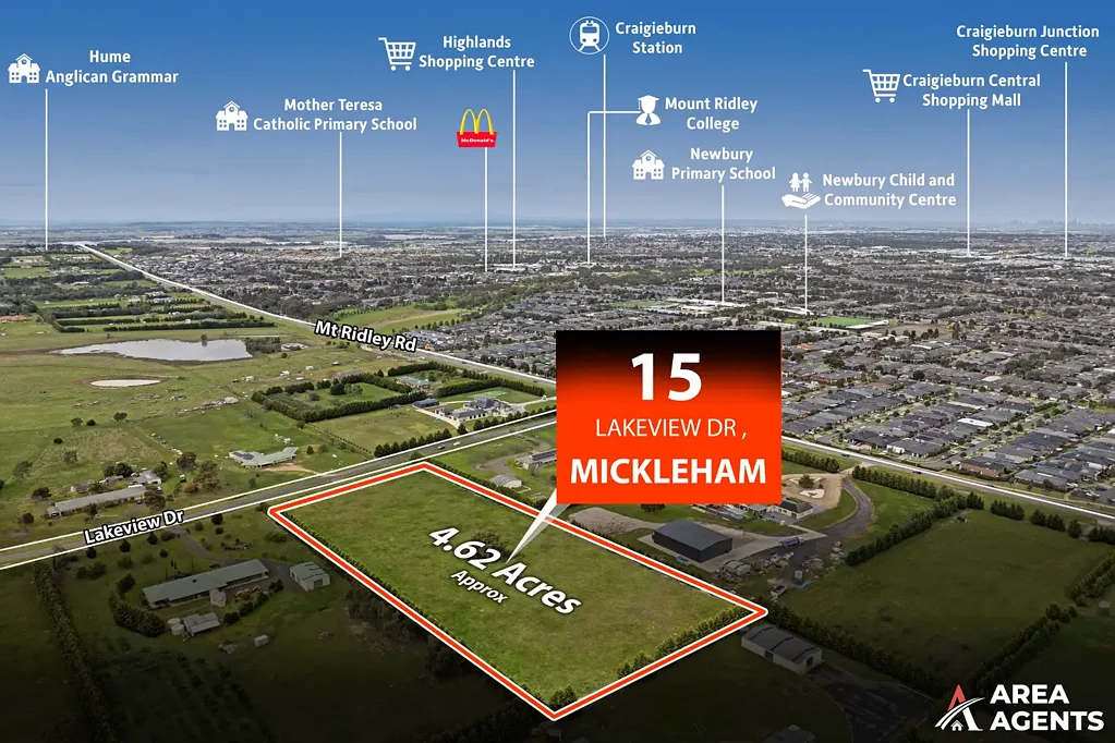 Mickleham 在 Mickleham 最负盛名的生活区，在4.62英亩土地上建造您的梦想庄园！！ Build Your Dream Estate on 4.62 Acres in Mickleham's Most Prestigious Lifestyle Pocket!!