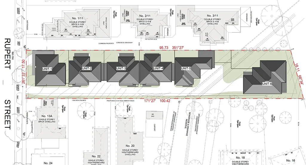 Mitcham 1718sqm Site (designed for 6 units) in Central Mitcham