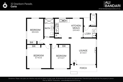 फ्लोर प्लान - 32 Dearborn Parade, Corio, VIC 3214