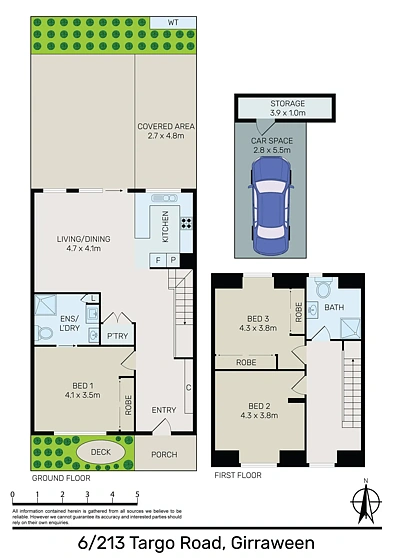6/213 Targo Road, Girraween, NSW 2145, 3房, 2浴, Townhouse
