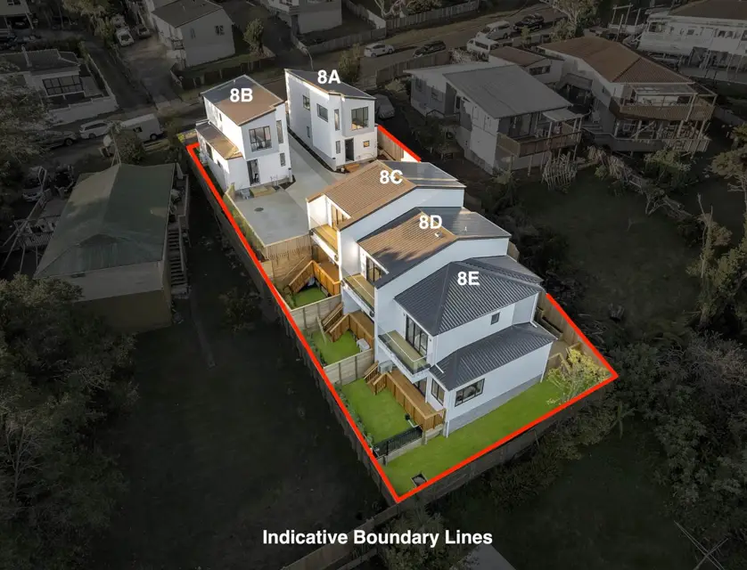 8C Jenanne Place, Totara Vale, North Shore City, 2部屋, 1バスルーム, Townhouse