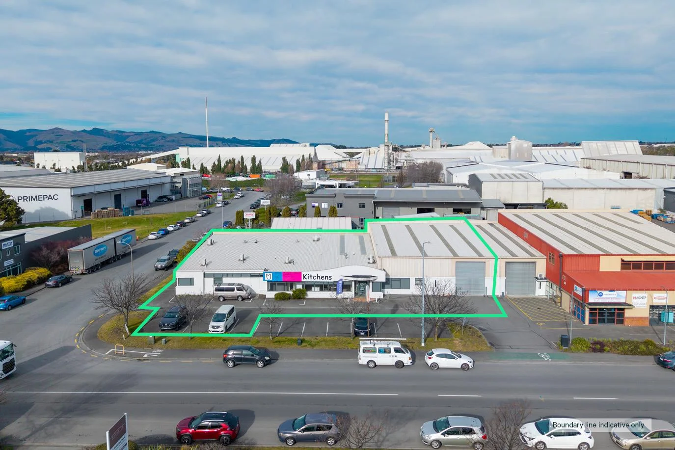 Hornby High-Profile Industrial Corner Site
