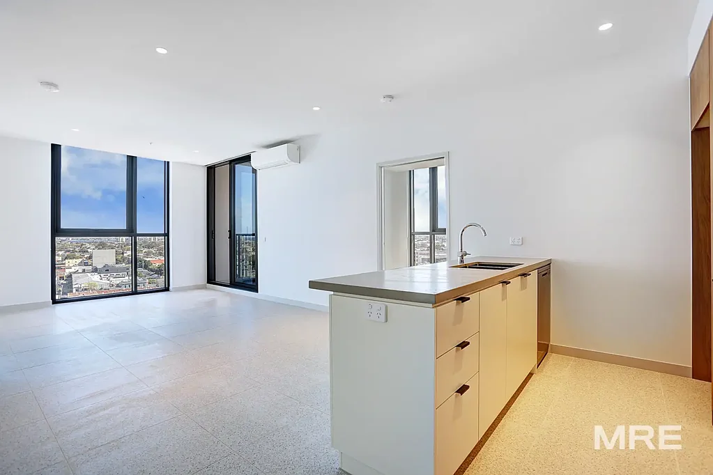 Open plan home with bay views