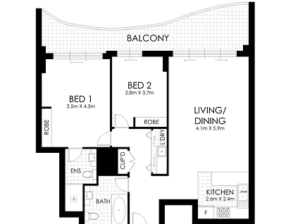UNIT 703/25-29 HUNTER STREET, Hornsby, Upper North Shore, 2 Schlafzimmer, 2 Badezimmer, Apartment