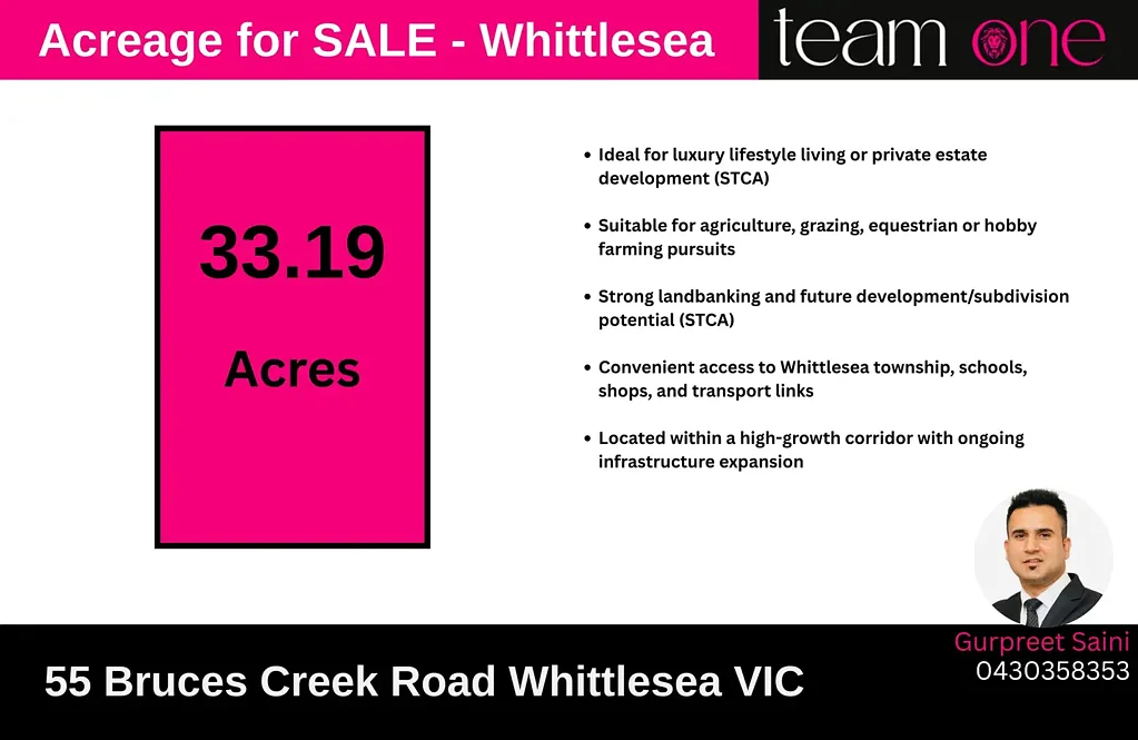 Whittlesea Premium 33.19-Acre Lifestyle, Farming & Investment Opportunity – 55 Bruces Creek Road, Whittlesea