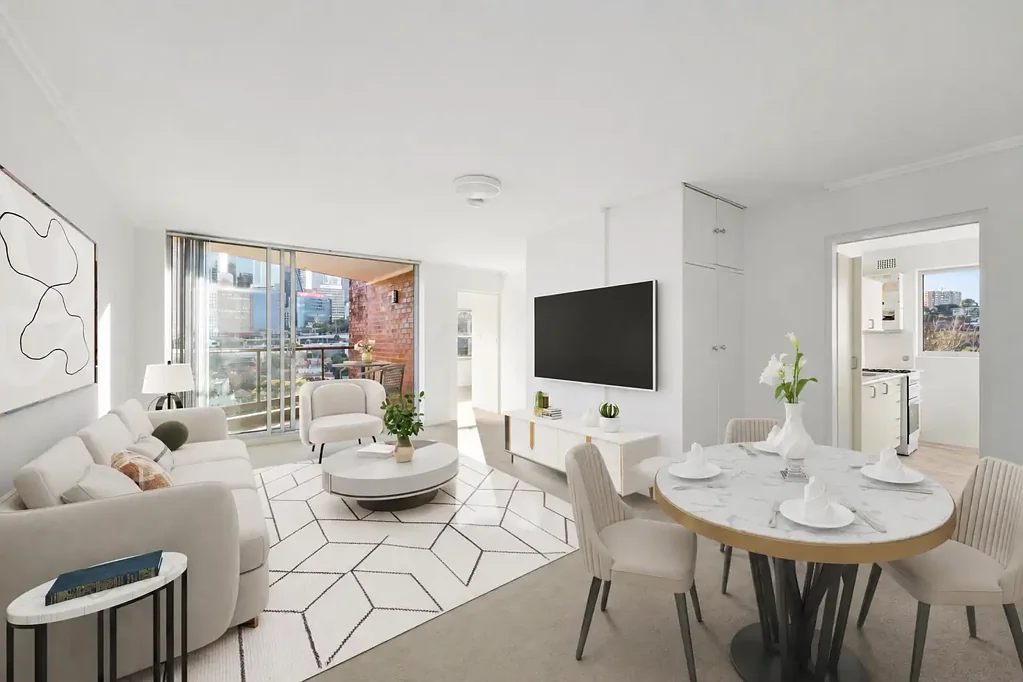 Neutral Bay 2 Slaapkamer Contemporary Living With Striking City Scape Views