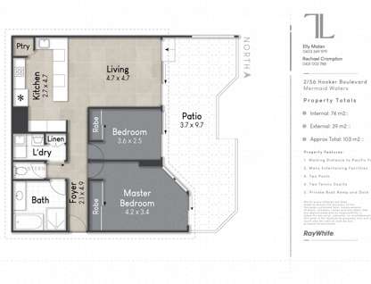 2/56 Hooker Boulevard, Mermaid Waters, QLD 4218, 2 Bedrooms, 1 Bathrooms, Apartment