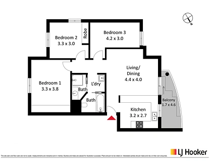 3/57 Port Jackson Circuit, Phillip, Woden Valley District, 2 રૂમ, 1 બાથરૂમ, Apartment