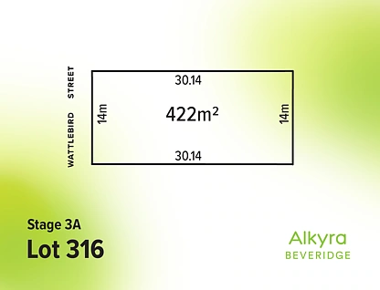 LOT 316/Lot 316 Wattlebird Street, Beveridge, Wangaratta, 0 habitaciones, 0 baños, Section