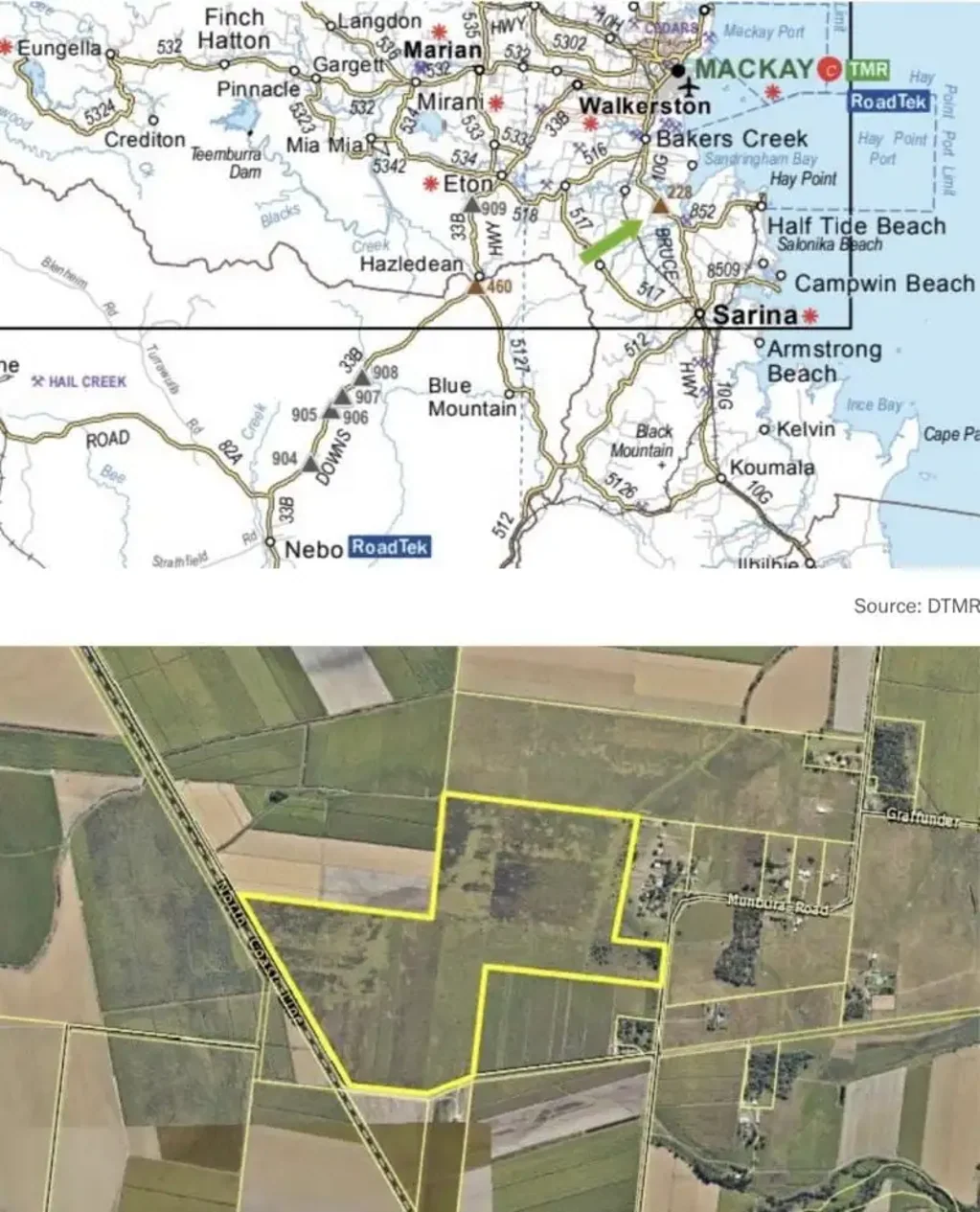Balberra  160 acres, close to Mackay, Sarina and the Beaches.