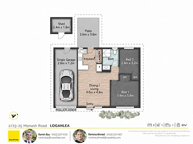 2/23-25 Monash Road, Loganlea, QLD 4131, 2 Bedrooms, 1 Bathrooms, Unit