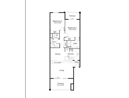 22/134 Aberdeen Street, Northbridge, Perth CBD, 2 રૂમ, 2 બાથરૂમ, Apartment