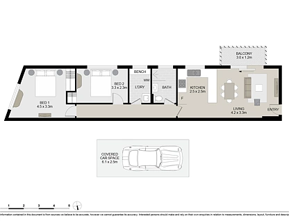 14/23 Wharf Road, Gladesville, Upper North Shore, 2 Schlafzimmer, 1 Badezimmer, Apartment