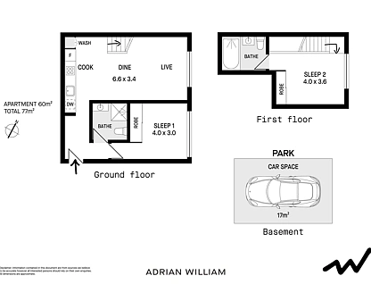 1/43-57 Mallett Street, Camperdown, Inner West, 2 habitaciones, 2 baños, Apartment