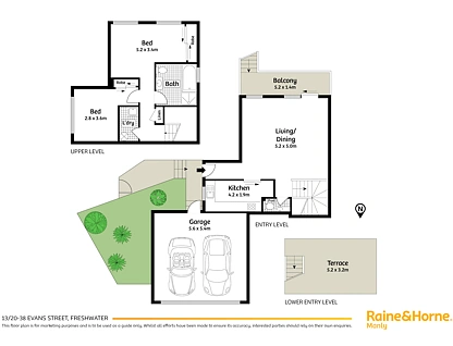 13/20-38 Evans Street, Freshwater, Northern Beaches, 2 침실, 1 욕실, Apartment