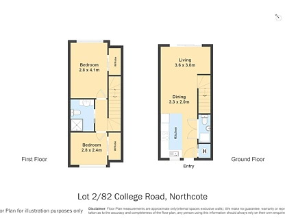 Lot 6/82 College Road, Northcote, North Shore City, 2 ਕਮਰੇ, 1 ਬਾਥਰੂਮ, Townhouse