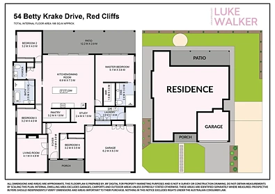 Plano ng Bahay - 54 Betty Krake Drive, Red Cliffs, VIC 3496