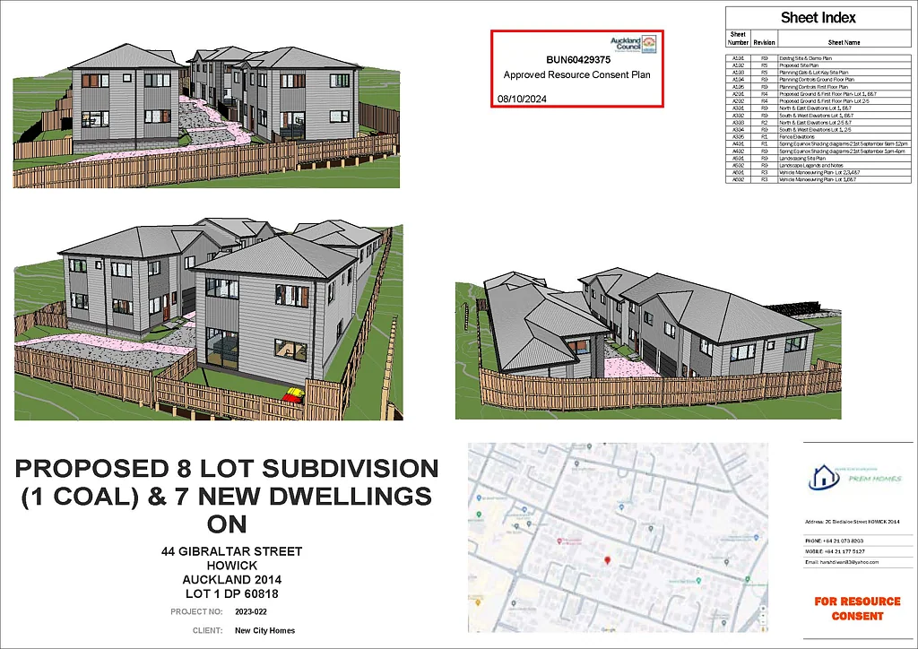 Howick 3Kwarto RC, EPA, BC for 7 houses!