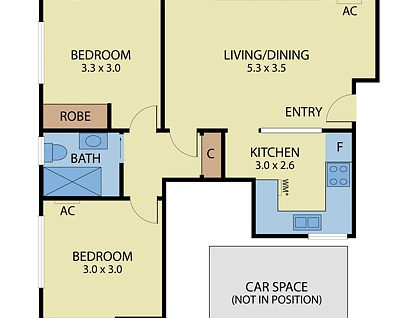 20/162 Brighton Road, Ripponlea, Bayside, 2 कमरे, 1 बाथरूम, Apartment
