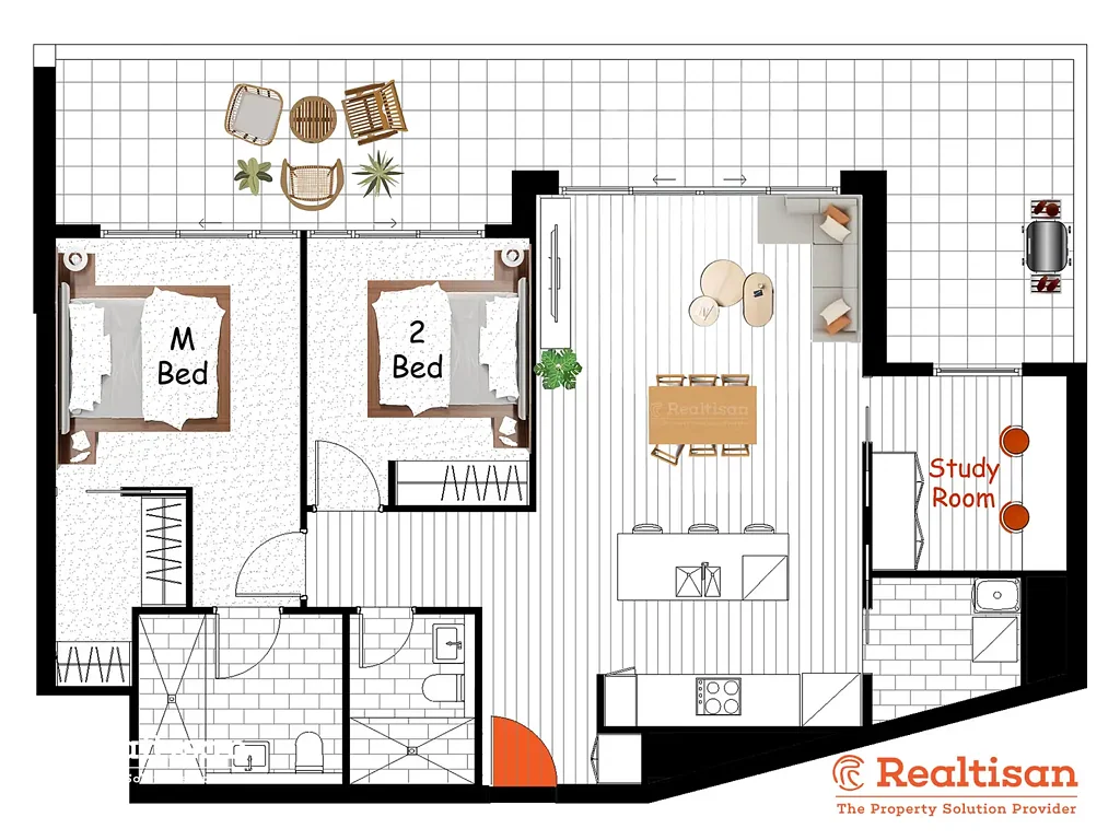 Rouse Hill 2Kwarto RARE FIND! SPACIOUS 2-BED APARTMENT WITH STUDY, 124M². VERSATILE ROOM FOR OFFICE, KIDS, OR STORAGE. LARGE LIVING AREA, GOOD-SIZED BALCONY,INSPECT NOW